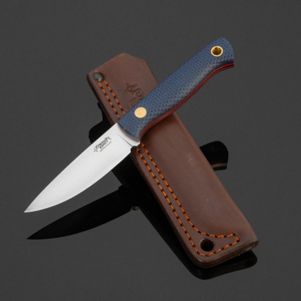 Нож Южный Крест Small , сталь N690 конвекс, рукоять микарта синяя ...