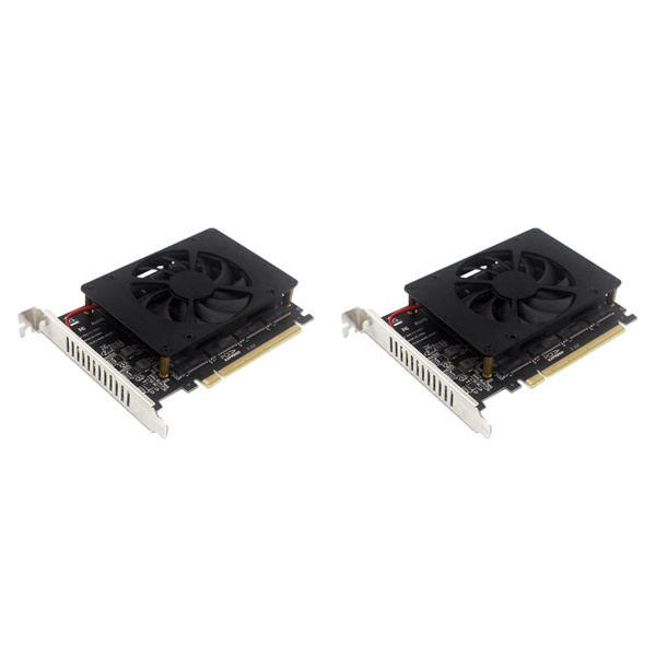 Стойкий-2X PCIEX16 NVME M2 MKEY SSD-адаптер расширения RAID-массива ...