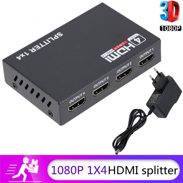 Разветвитель HDMI 1 в 4 из 4K Разветвитель HDMI от 1 до 4 Усилитель для ...