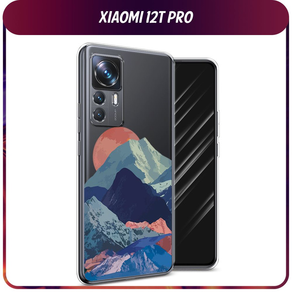Силиконовый чехол на Xiaomi 12T Pro / Сяоми 12Т Про "Закат в снежных ...