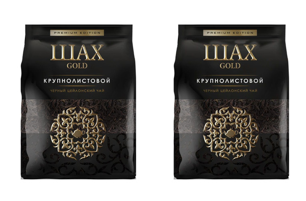 Шах Чай черный gold, крупнолистовой, 400 г., 2 уп. - купить с доставкой ...