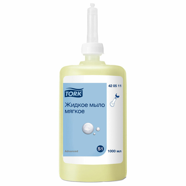 Картридж с жидким мылом одноразовый TORK (Система S1) Advanced, 1 л ...