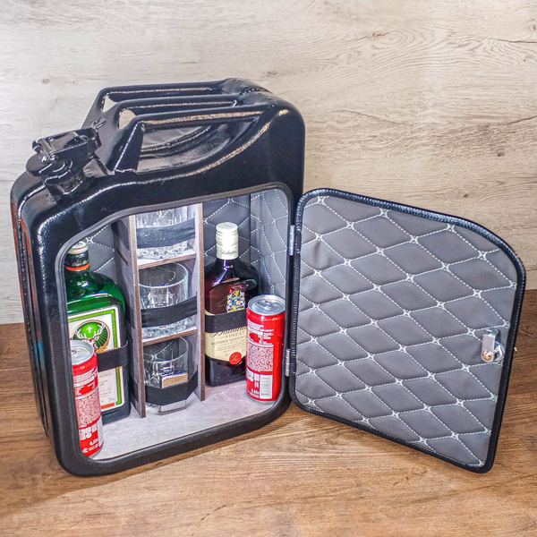 Декоративный бар канистра ч сер дерево РЕКЛАМА, материал Дерево, Железо ...