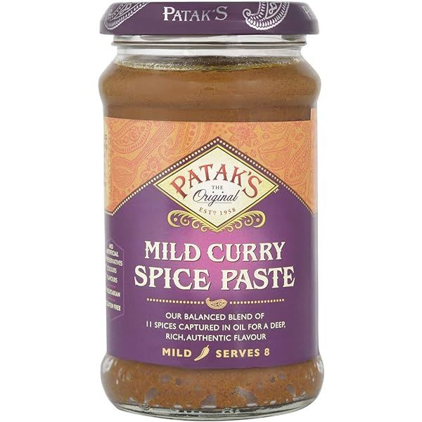Паста карри не острая для мясных и рыбных блюд (mild curry spice paste ...