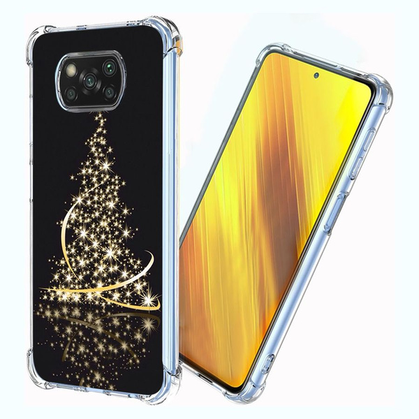 Противоударный прозрачный чехол с бортиками для Xiaomi Poco X3 NFC ...