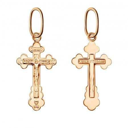 Крестик золотой православный женский - купить с доставкой по выгодным ...