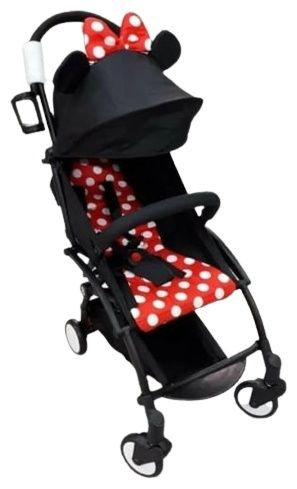 Коляска прогулочная Baby Time Minnie Mouse, черный, красный - купить с ...