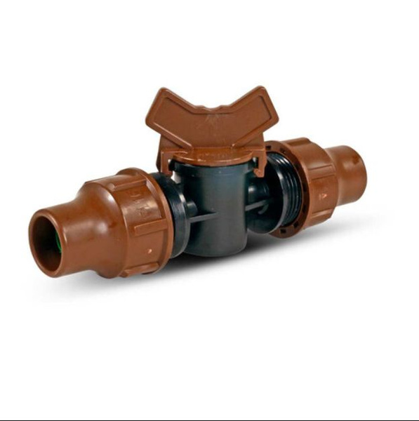 Кран для капельной трубки компрессионный 16 x 16мм Rain Bird BF-92 lock ...