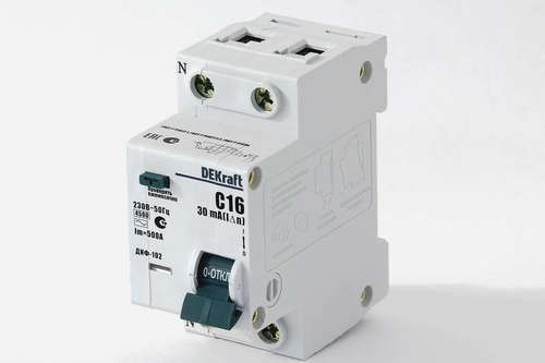 УЗО DEKraft УЗО-03 2P 16А 6 кА, 30 мА ( AC ), 14205DEK - купить с ...
