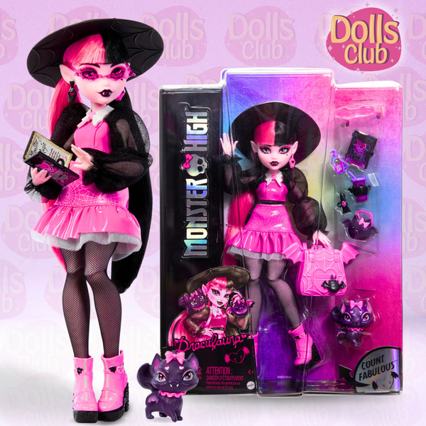 Кукла Monster High Дракулаура обновленная базовая g3 купить на OZON по ...