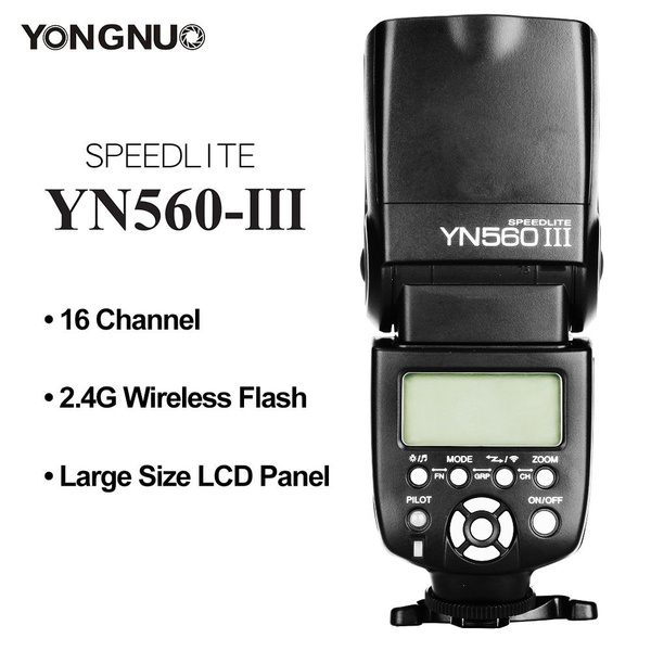 Беспроводная вспышка Yongnuo YN560 III Speedlite, приемник GN58 2,4G ...