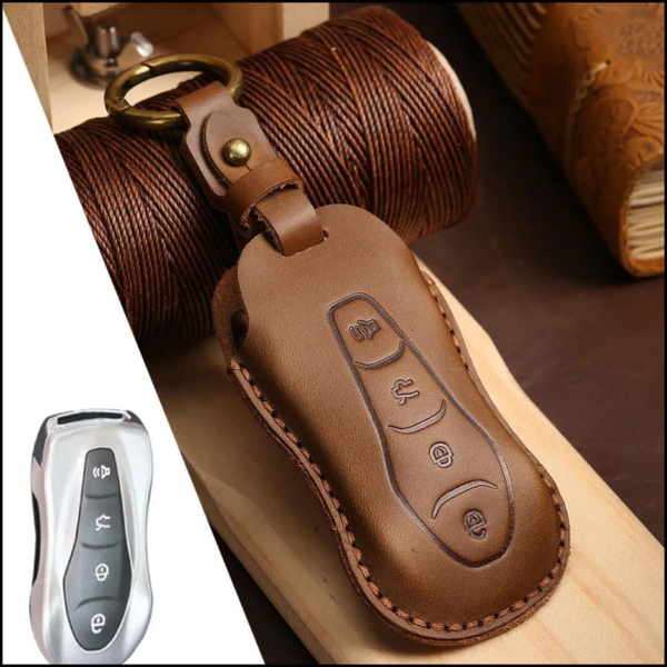 Кожаный чехол для дистанционного ключа автомобиля Geely Azkarra Tugella ...