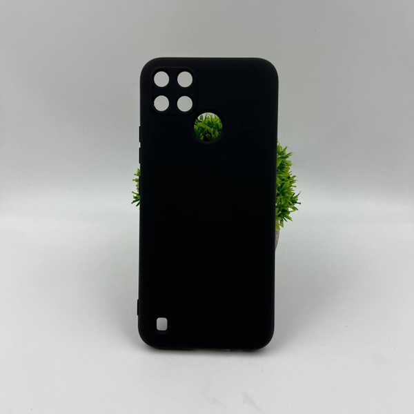 Realme C21Y/ C25Y плотный силиконовый чехол с Soft-touch покрытием ...