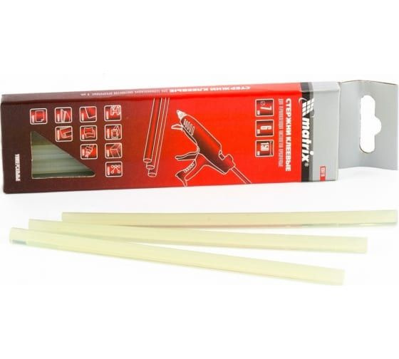 Стержни клеевые, прозрачные, 7 х 150 мм, в упаковке 6 шт Matrix ...