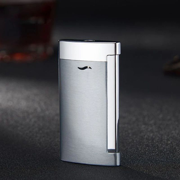 Металлическая ветрозащитная газовая зажигалка для сигар мужской подарок ...