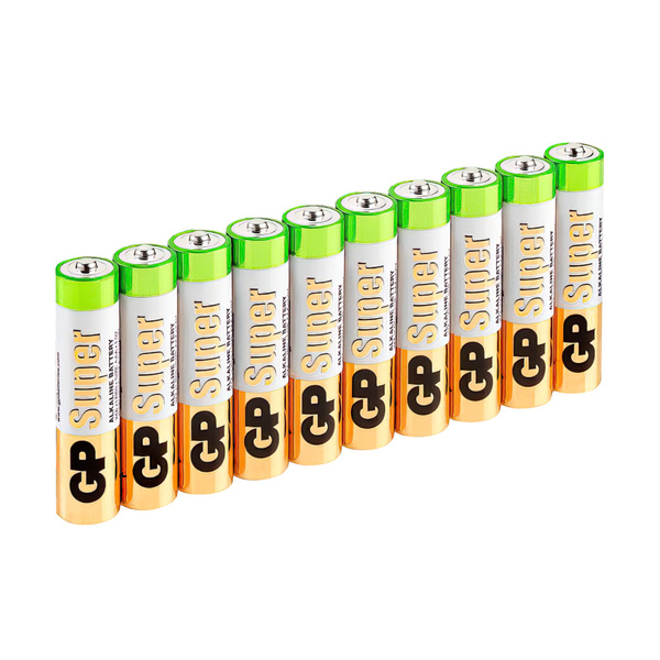 Батарейки АА пальчиковые алкалиновые GP Super Alkaline, набор 10 шт ...