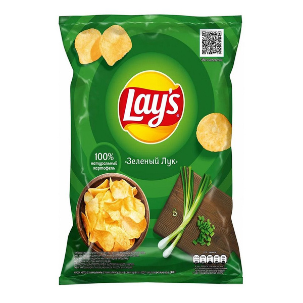 Чипсы Lay's Рифленые Нежный Сыр с луком 150 г (комплект из 2 шт) - купить с дост