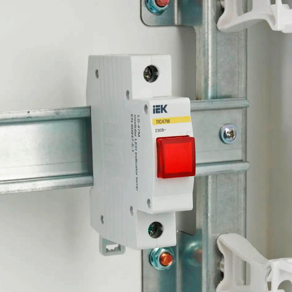 Лампа сигнальная ЛС-47М матрица красная IEK(С возможностью замены ...