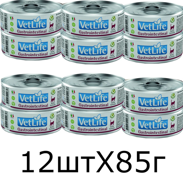 Farmina Консервы VET LIFE NATURAL DIET CAT GASTROINTESTINAL, Вет Лайф ...