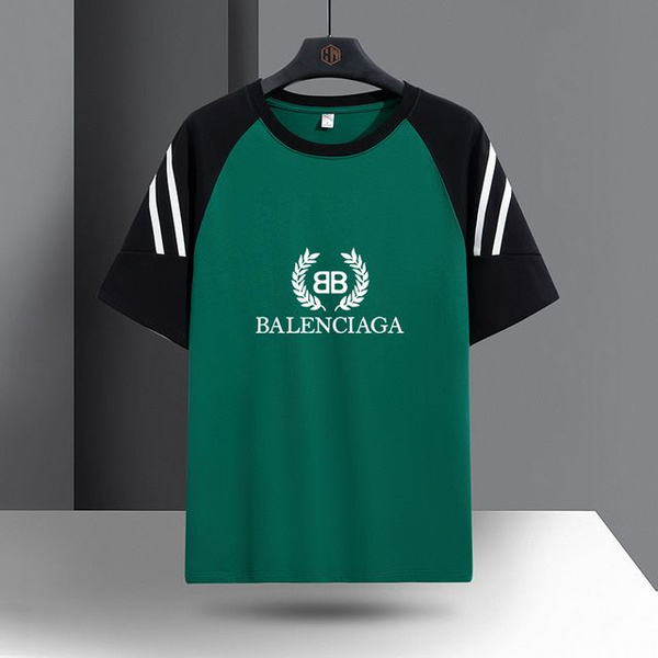 Футболка Balenciaga, размер 50, цвет зеленый, 100% Полиэфирное волокно ...