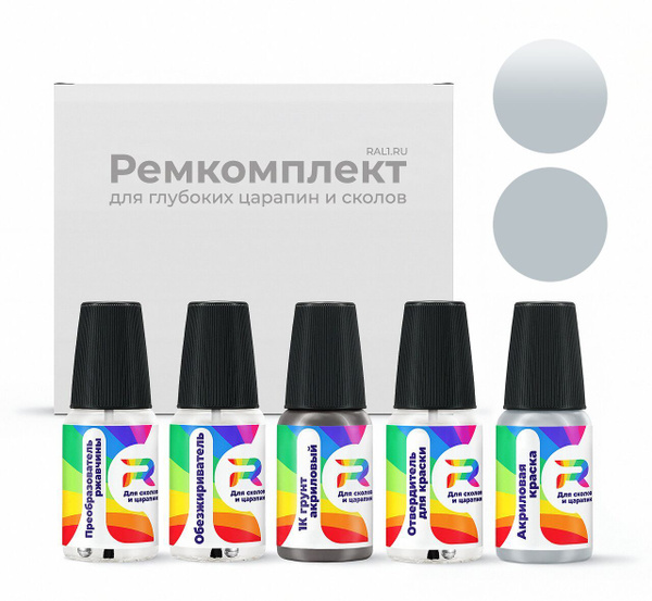 Ремкомплект RAL 7040 - Fenstergrau для глубоких сколов и царапин с ...