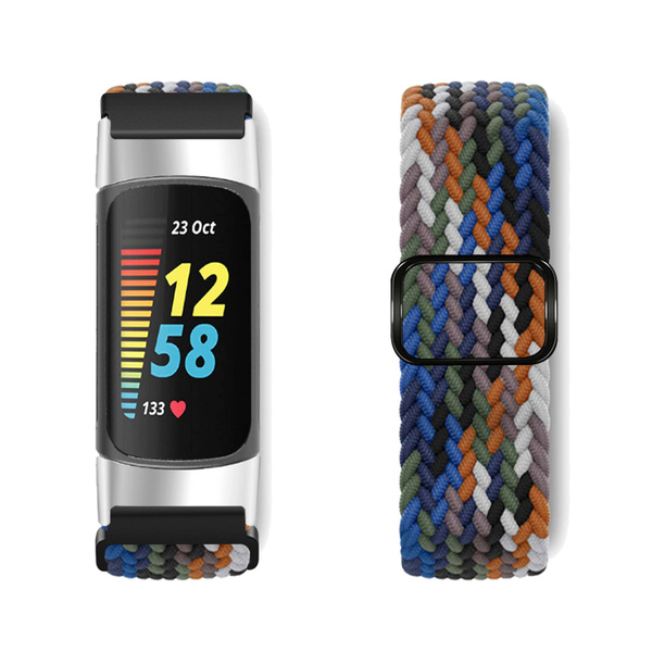 Эластичный Нейлоновый плетеный ремешок для фитнес браслета Fitbit ...
