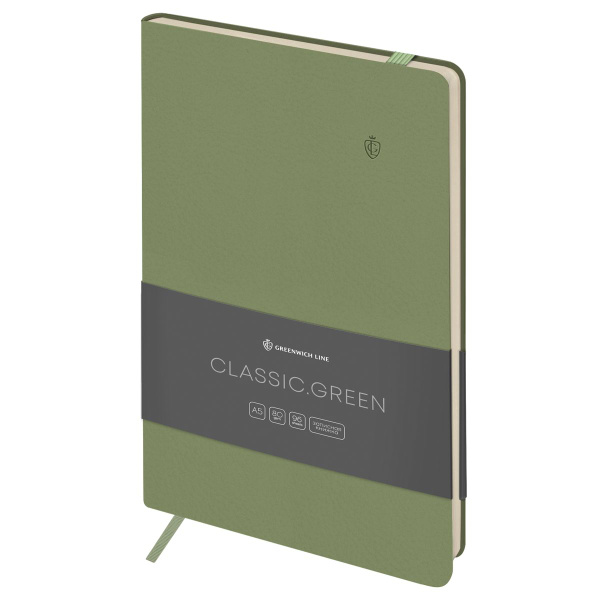 Записная книжка А5 96 листов, ЛАЙТ, кожзам, Greenwich Line Classic ...