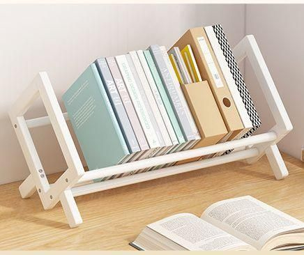 Настольная книжная полка Бамбук Белая 50x21x14,5 см Переносная - купить ...