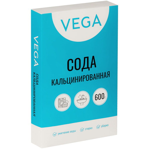 7 шт. Сода кальцинированная, Vega, 600г, картонная коробка - купить с ...