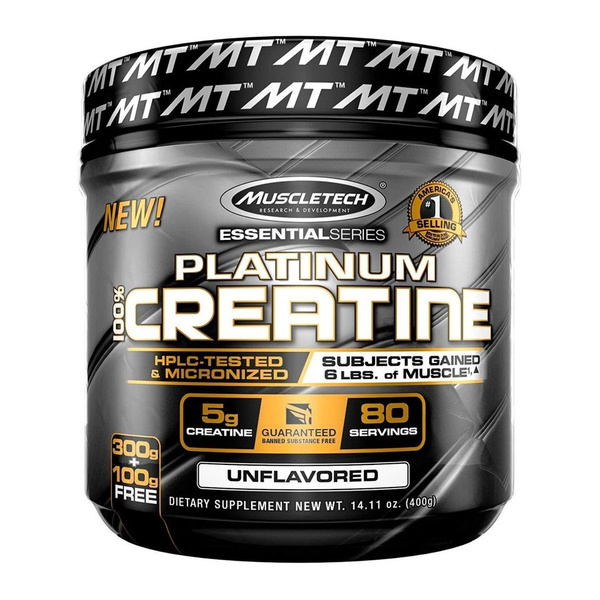 MuscleTech Essential Series Platinum 100% креатин 400 г (14,11 унции ...