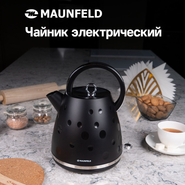 Купить электрический чайник MAUNFELD MFK-647BK, Пластик по низкой цене ...