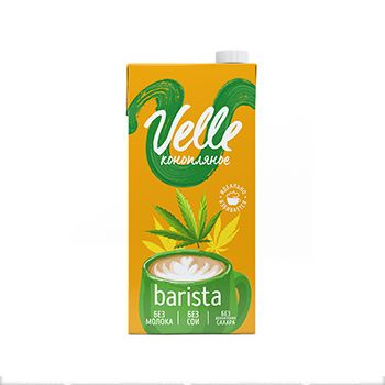 Напиток рисовый Velle Barista Конопляный (без сахара) 1л, Россия -1 шт ...