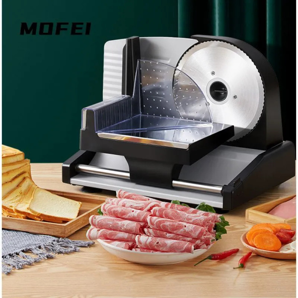 Слайсер MOFEI-03211543, ломтерезка электрическая для нарезки мяса ...
