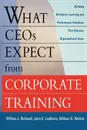 What Ceos Expect from Corporate Training. Building Workplace Learning and Performance Initiatives That Advance Organizational Goals - William J. Rothwell, John E. Lindholm, William G. Wallick