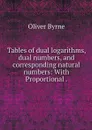 Tables of dual logarithms, dual numbers, and corresponding natural numbers: With Proportional . - Oliver Byrne