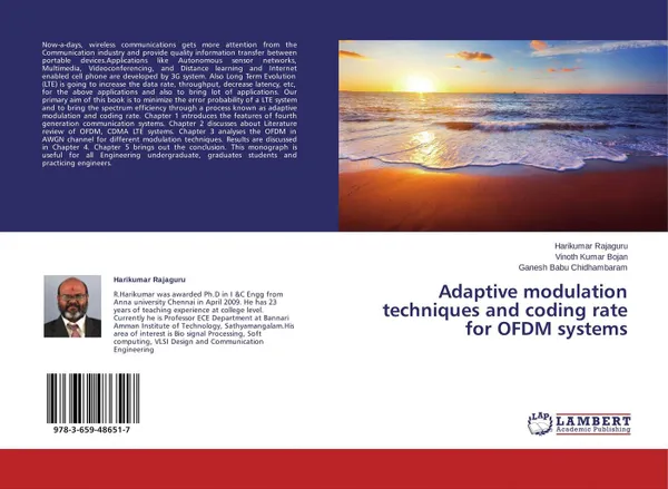 Обложка книги Adaptive modulation techniques and coding rate for OFDM systems, Harikumar Rajaguru,Vinoth kumar Bojan and Ganesh Babu Chidhambaram