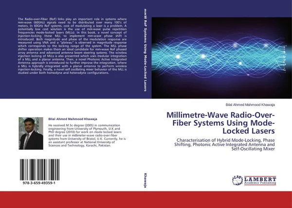 Обложка книги Millimetre-Wave Radio-Over-Fiber Systems Using Mode-Locked Lasers, Bilal Ahmed Mahmood Khawaja