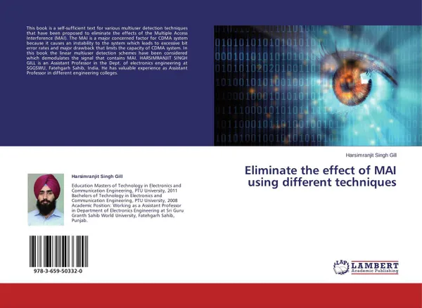 Обложка книги Eliminate the effect of MAI using different techniques, Harsimranjit Singh Gill