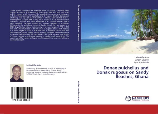 Обложка книги Donax pulchellus and Donax rugosus on Sandy Beaches, Ghana, Lailah Gifty Akita,Jürgen Laudien and Ayaa Kojo Armah