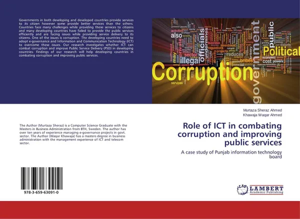 Обложка книги Role of ICT in combating corruption and improving public services, Murtaza Sheraz Ahmed and Khawaja Waqar Ahmed