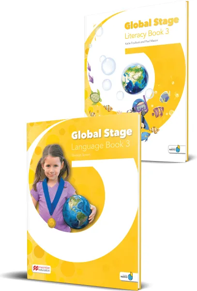 Обложка книги Global Stage: Level 3: Literacy Book and Language Book with Navio App, Katie Foufouti and Paul Mason