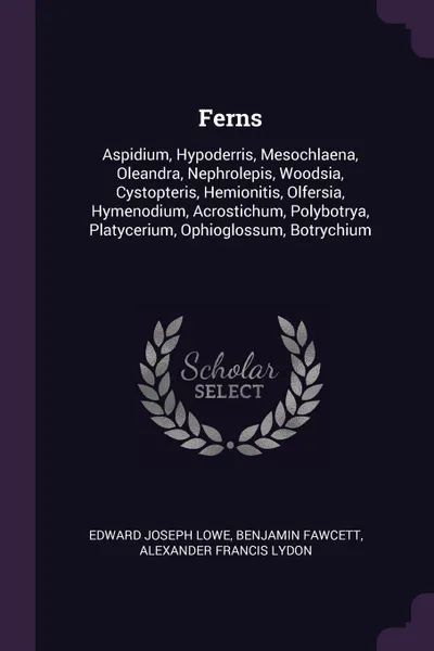 Обложка книги Ferns. Aspidium, Hypoderris, Mesochlaena, Oleandra, Nephrolepis, Woodsia, Cystopteris, Hemionitis, Olfersia, Hymenodium, Acrostichum, Polybotrya, Platycerium, Ophioglossum, Botrychium, Edward Joseph Lowe, Benjamin Fawcett, Alexander Francis Lydon