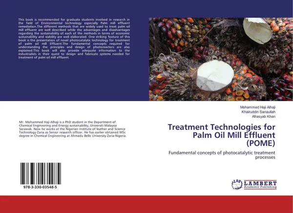 Обложка книги Treatment Technologies for Palm Oil Mill Effluent (POME), Mohammed Haji Alhaji,Khairuddin Sanaullah and Afrasyab Khan