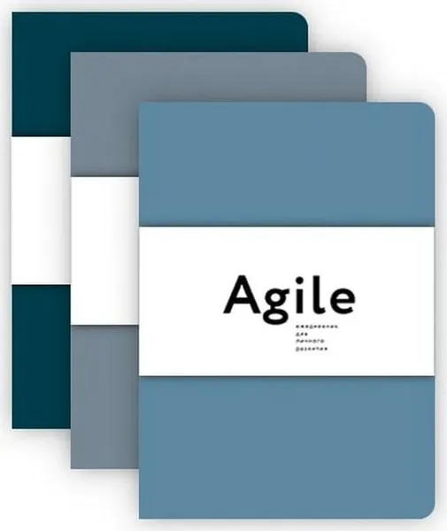 Обложка книги Космос. Agile-ежедневник для личного развития (темный, комплект из 3 блокнотов), Катерина Ленгольд