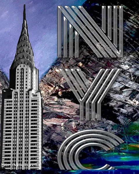 Обложка книги Iconic Chrysler Building New York City  Sir Michael Huhn Artist  Drawing Writing journal, Sir Michael huhn, Michael Huhn