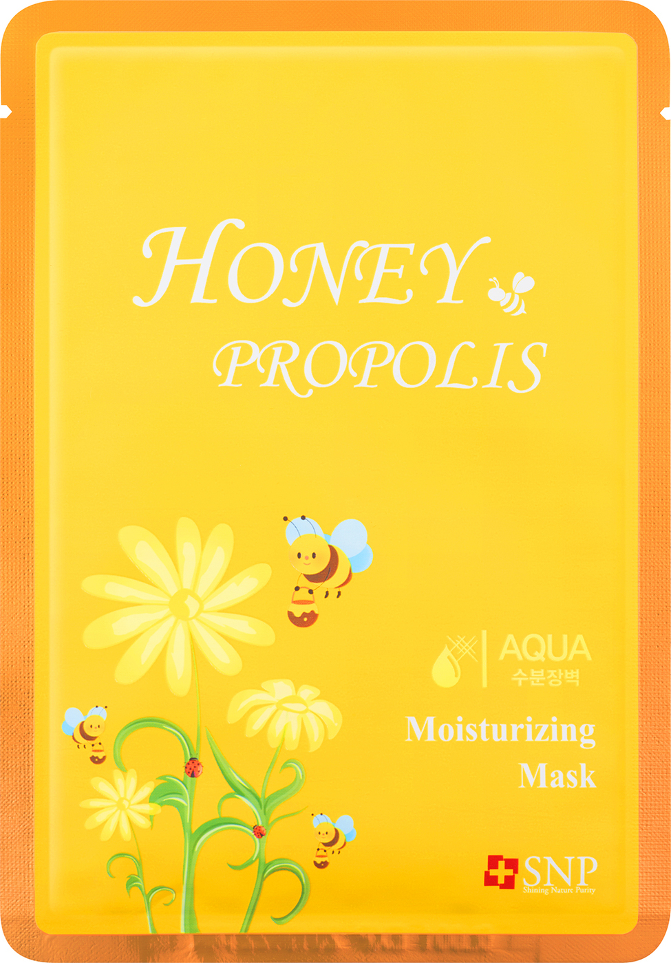 фото Маска косметическая SNP Honey & Propolis тканевая для лица с медом и прополисом увлажняющая, 25 мл