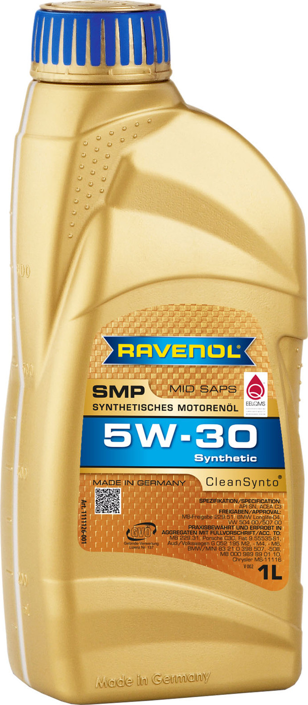 фото Моторное масло RAVENOL SMP SAE 5W-30 (1л)