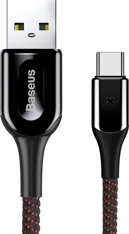 фото Кабель USB-Type-C Baseus X-shaped Light Black 1m