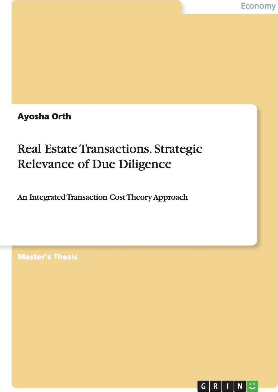 фото Real Estate Transactions. Strategic Relevance of Due Diligence