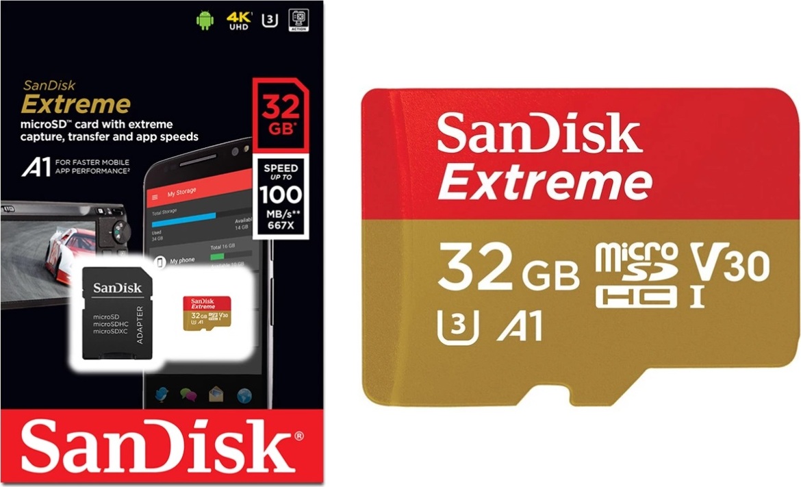 фото Карта памяти micro SDHC 32Gb SanDisk Extreme U3